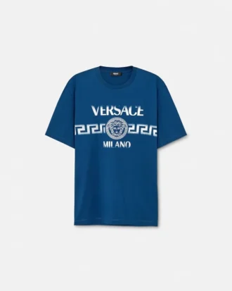 Tryckt T-shirt i bomullsjersey med normal passform
