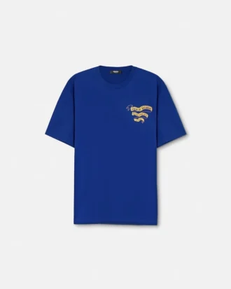 Tryckt T-shirt i bomullsjersey med normal passform