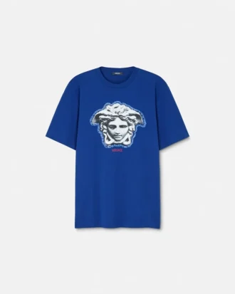 Tryckt T-shirt i bomullsjersey med normal passform