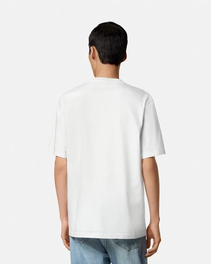 Tryckt T-shirt i bomullsjersey med normal passform Tryckt T-shirt i bomullsjersey med normal passform