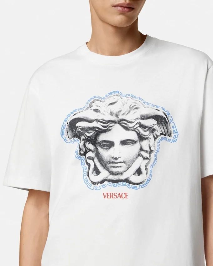 Tryckt T-shirt i bomullsjersey med normal passform Tryckt T-shirt i bomullsjersey med normal passform