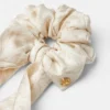 Tryckt twill-scarf-scrunchie för barn