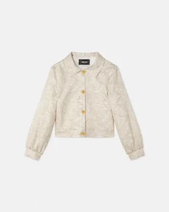 Tryckt twillblouson för barn