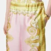 Tryckta byxor i silkes-twill Tryckta byxor i silkes-twill