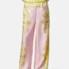 Tryckta byxor i silkes-twill Tryckta byxor i silkes-twill