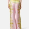 Tryckta byxor i silkes-twill Tryckta byxor i silkes-twill