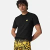Tryckta jacquard-trunkar i bomullsjersey Tryckta jacquard-trunkar i bomullsjersey