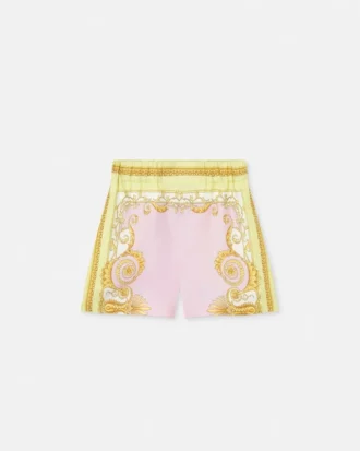 Tryckta shorts i silkes-twill Tryckta shorts i silkes-twill