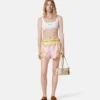 Tryckta shorts i silkes-twill Tryckta shorts i silkes-twill