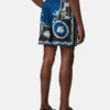 Tryckta smala shorts i silkes twill Tryckta smala shorts i silkes twill