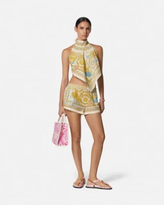 Underwater Barocco Cover-Up Shorts