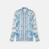 Underwater Barocco Crépe Fitted Shirt
