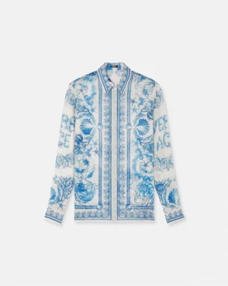 Underwater Barocco Crépe Fitted Shirt