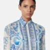 Underwater Barocco Crépe Fitted Shirt