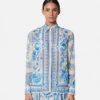 Underwater Barocco Crépe Fitted Shirt