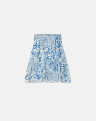Underwater Barocco Crépe Flowy Midi Skirt Underwater Barocco Crépe Flowy Midi Skirt