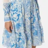 Underwater Barocco Crépe Flowy Midi Skirt Underwater Barocco Crépe Flowy Midi Skirt