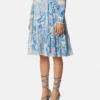 Underwater Barocco Crépe Flowy Midi Skirt Underwater Barocco Crépe Flowy Midi Skirt