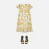 Underwater Barocco Ruffled Silk Kids Dress Underwater Barocco Ruffled Silk Kids Dress