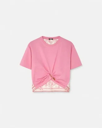 Underwater Barocco Safety Pin Crop T-shirt Underwater Barocco Safety Pin Crop T-shirt