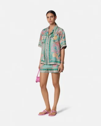 Underwater Barocco Silk Shirt