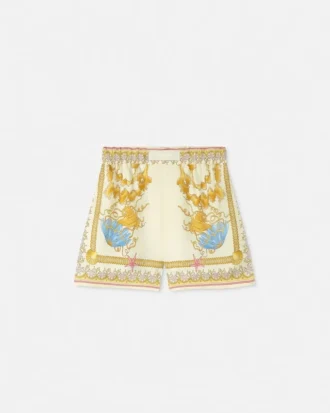 Underwater Barocco Silk Shorts Underwater Barocco Silk Shorts