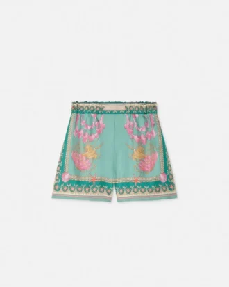 Underwater Barocco Silk Shorts Underwater Barocco Silk Shorts