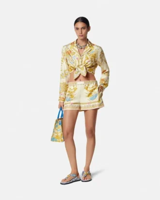 Underwater Barocco Silk Shorts Underwater Barocco Silk Shorts