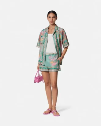 Underwater Barocco Silk Shorts Underwater Barocco Silk Shorts