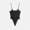 V Allover Jacquard Silk Bodysuit V Allover Jacquard Silk Bodysuit