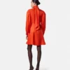 V Allover Jacquard Silk Lavallière Mini Dress V Allover Jacquard Silk Lavallière Mini Dress