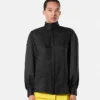 V Allover Jacquard Silk Lavallière Shirt