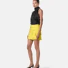 V Allover Jacquard Silk Lavallière Top V Allover Jacquard Silk Lavallière Top