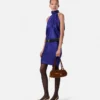 V Allover Jacquard Silk Relaxed Mini Dress V Allover Jacquard Silk Relaxed Mini Dress