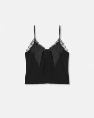 V Allover Silk Slip Camisole