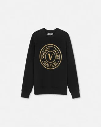 V-Emblem Relaxed-Fit Sweatshirt