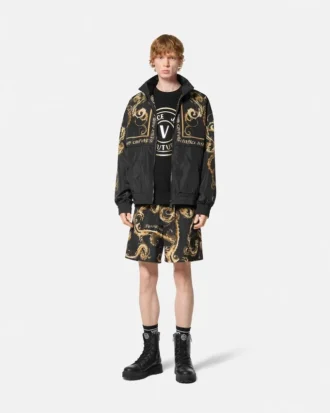 V-Emblem Relaxed-Fit Sweatshirt