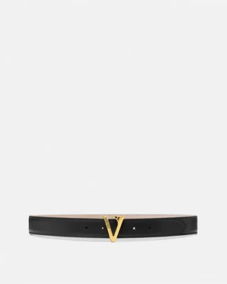 V Läderbälte 3 cm