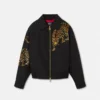Versace Leopard Mélange ullblousonjacka Versace Leopard Mélange ullblousonjacka