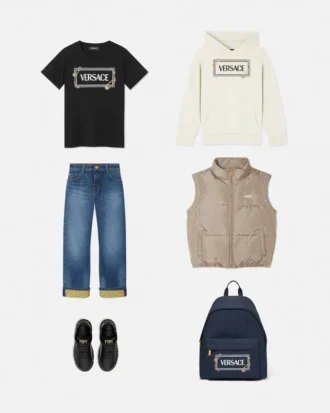 Versace Logo Kids Puffer Vest