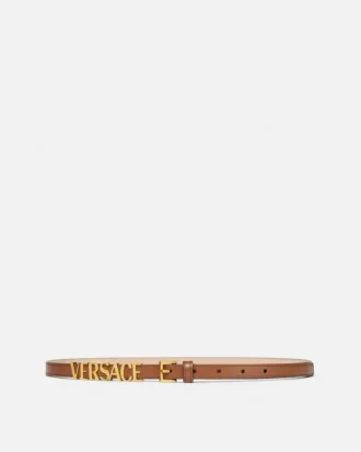 Versace-logotyp läderbälte 1,5 cm