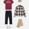 Versace Milano Tartan Kids Overshirt Versace Milano Tartan Kids Overshirt