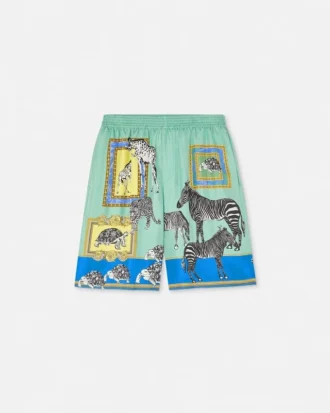 Versace Safari-shorts i siden Versace Safari-shorts i siden