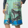 Versace Safari-shorts i siden Versace Safari-shorts i siden
