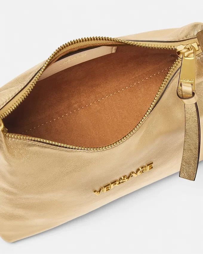 Versace Tag Hobo Metallic Bag Versace Tag Hobo Metallic Bag