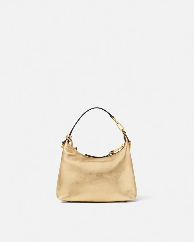 Versace Tag Hobo Metallic Bag Versace Tag Hobo Metallic Bag