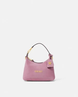 Versace Tag Hobo-väska i mocka