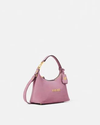 Versace Tag Hobo-väska i mocka