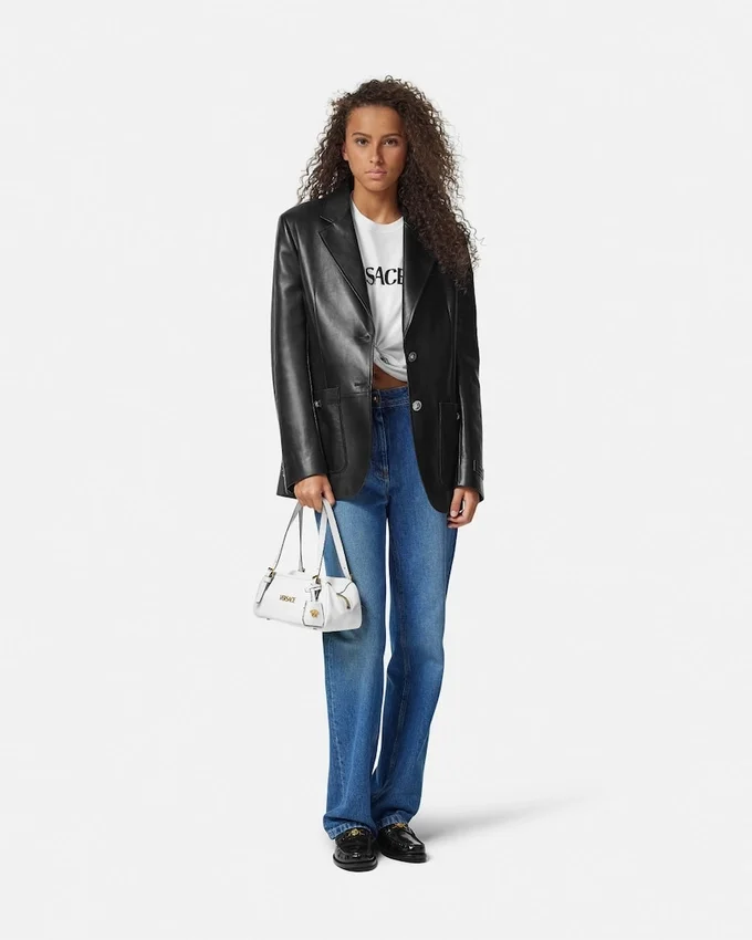 Versace Tag Nappa Bowling Bag Versace Tag Nappa Bowling Bag