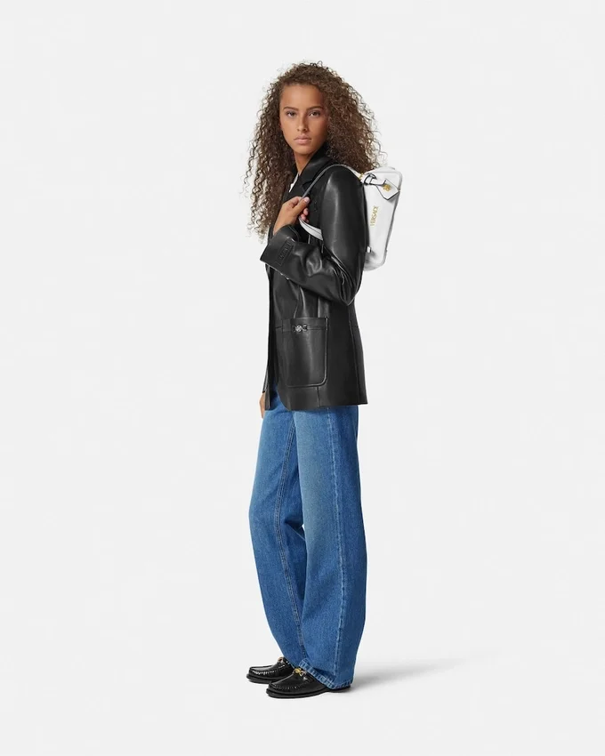 Versace Tag Nappa Bowling Bag Versace Tag Nappa Bowling Bag